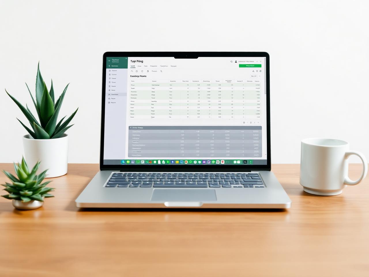 Magnole transaction dashboard on a laptop